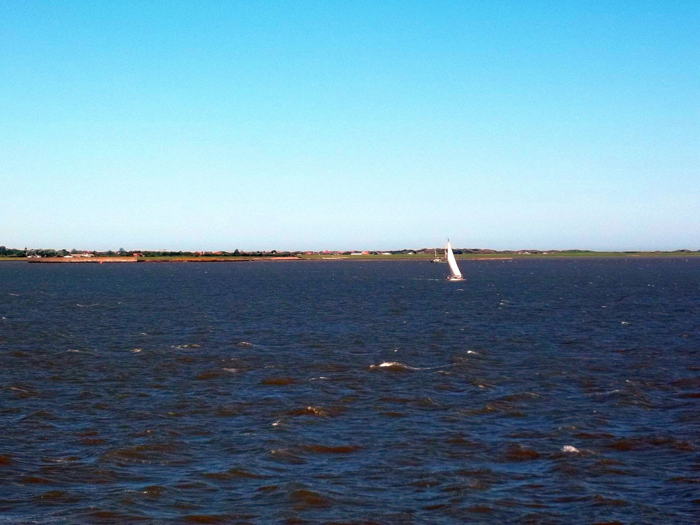 Die Insel Langeoog von Faehre