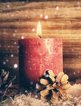 Kerze am ersten Advent