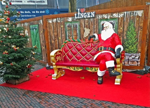 Weihnachtsmann-Weihnachtsmarkt-Lingen